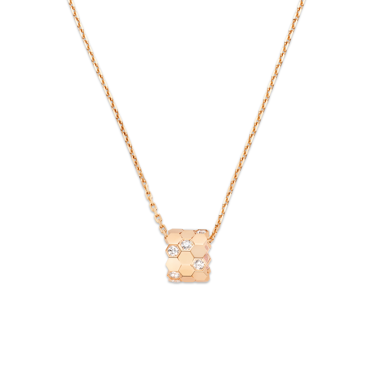 CHAUMET - BEE DE CHAUMET - PENDENTIF - Pendentif en or rose, moyen modèle, diamants - 085420
