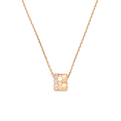 CHAUMET - BEE DE CHAUMET - PENDENTIF - Pendentif en or rose, moyen modèle, diamants - 085420