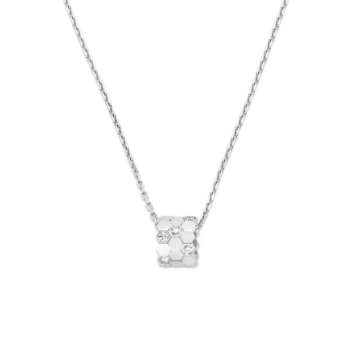 CHAUMET - BEE DE CHAUMET - PENDANT - White gold pendant, medium model, diamonds - 085422