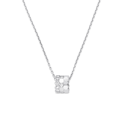 CHAUMET - BEE DE CHAUMET - PENDANT - White gold pendant, medium model, diamonds - 085422
