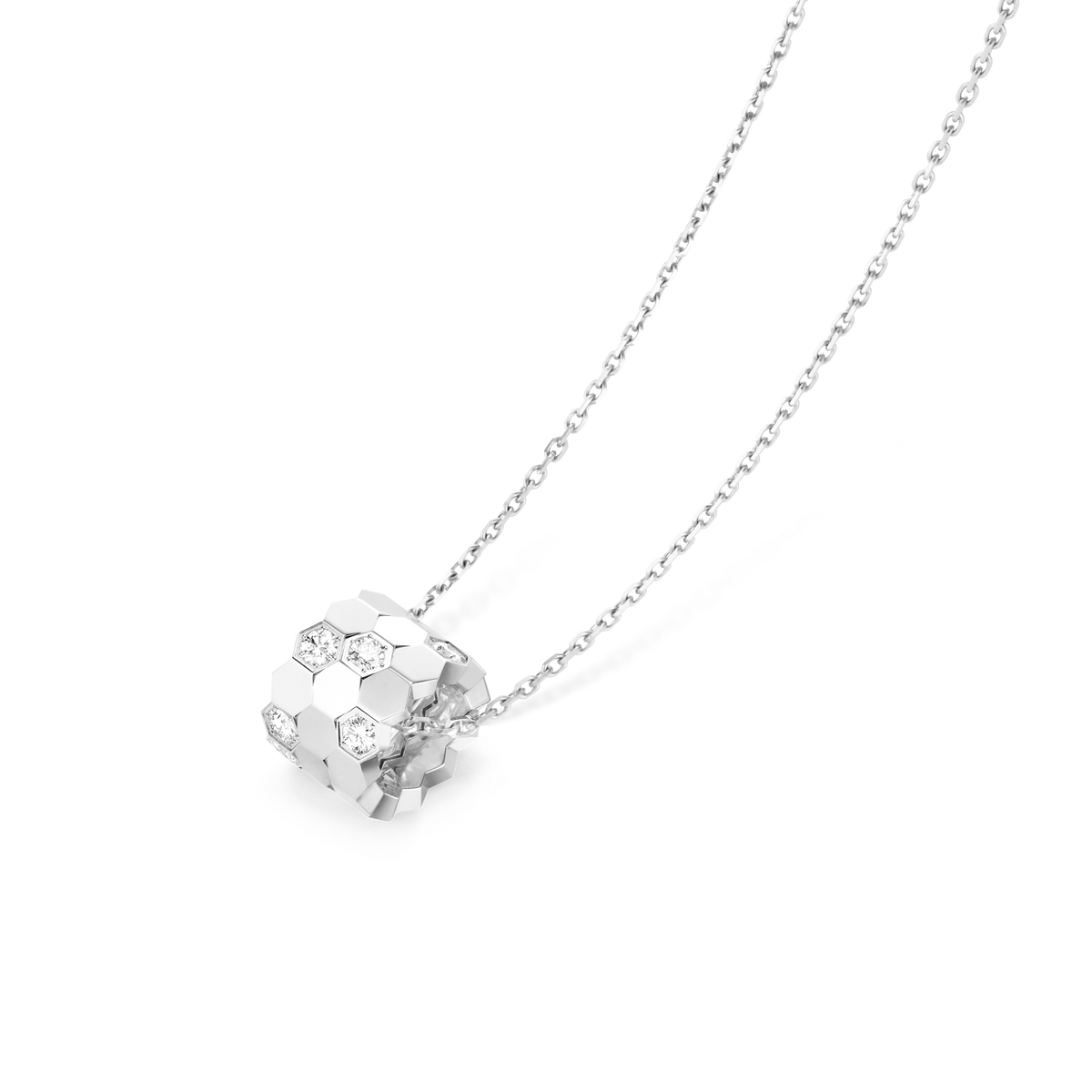 CHAUMET - BEE DE CHAUMET - PENDANT - White gold pendant, medium model, diamonds - 085422