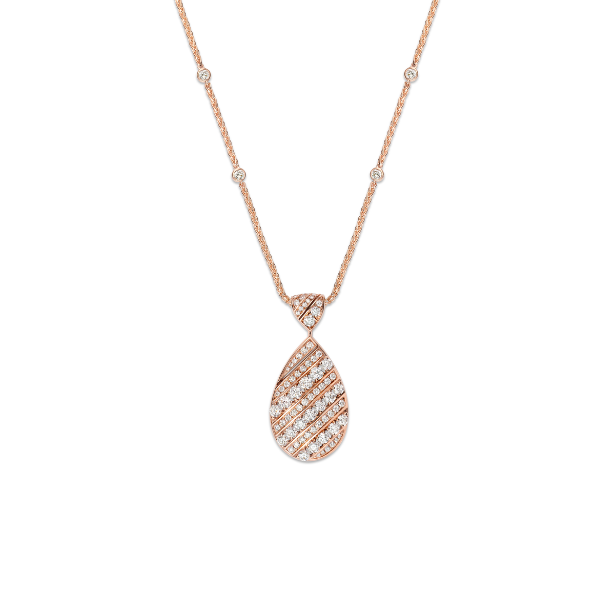 CHAUMET - Joséphine - 項鏈 - 18K玫瑰金項鏈，鑽石 - 085431