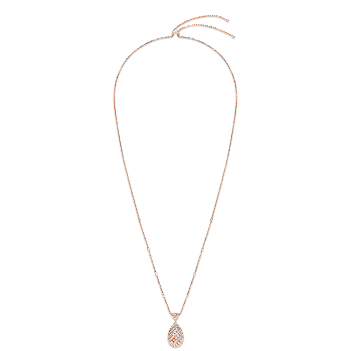 CHAUMET - JOSÉPHINE - COLLIER - Pendentif en or rose, diamants - 085431