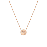 Rose gold pendant, small model, diamonds