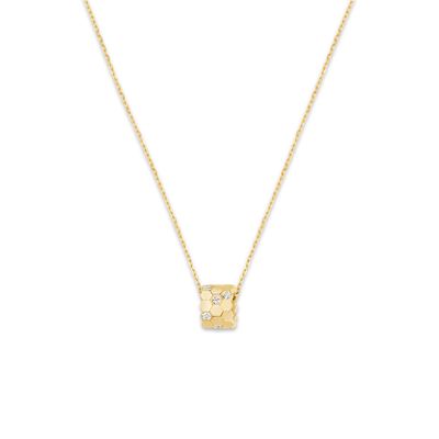 CHAUMET - BEE DE CHAUMET - PENDENTIF - Pendentif en or jaune, petit modèle, diamants - 085439