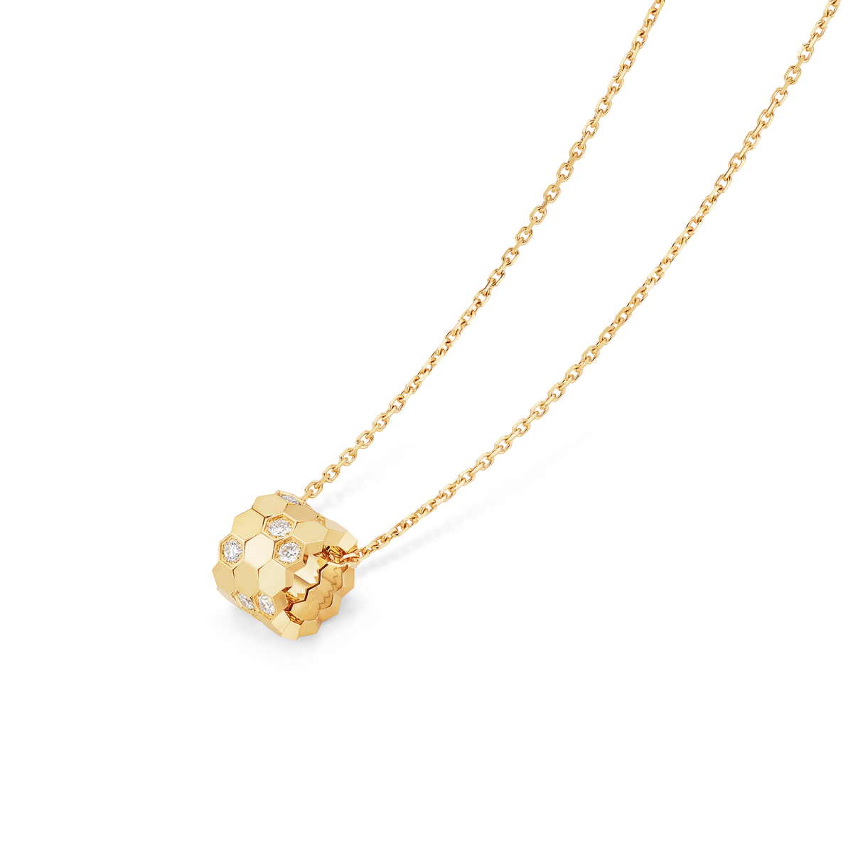 CHAUMET - BEE DE CHAUMET - PENDENTIF - Pendentif en or jaune, petit modèle, diamants - 085439