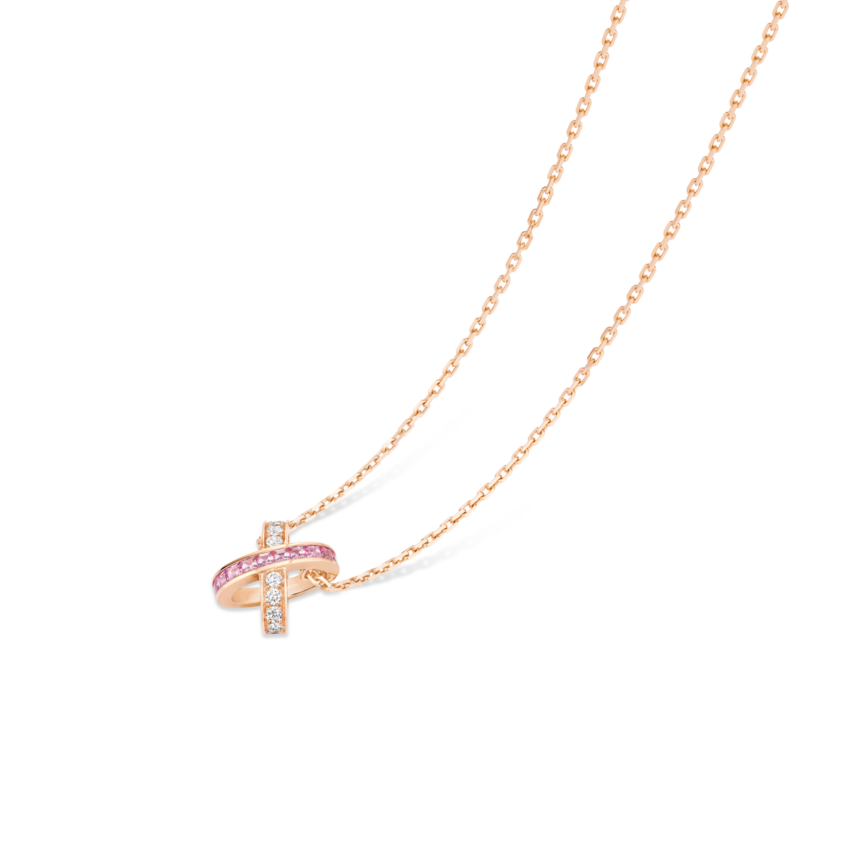CHAUMET - リアン - ペンダント - ペンダント、ピンクゴールド、ピンクサファイア、ダイヤモンド - 085456