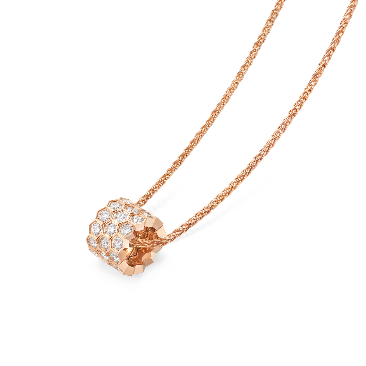 CHAUMET - BEE DE CHAUMET - PENDANT - Rose gold pendant, medium model, diamonds - 085462