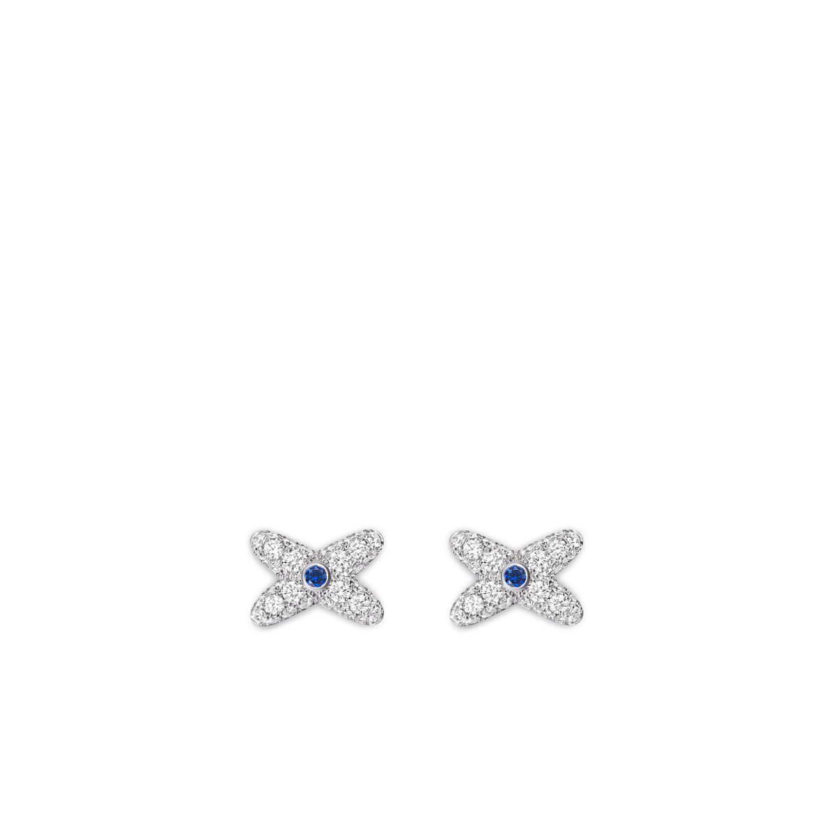CHAUMET - Liens缘系·一生 - 耳环 - 白金耳环，蓝宝石和钻石 - 085492