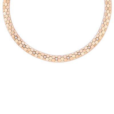 CHAUMET - Bee de Chaumet蜂格 - 项链 - 玫瑰金项链，钻石 - 085514