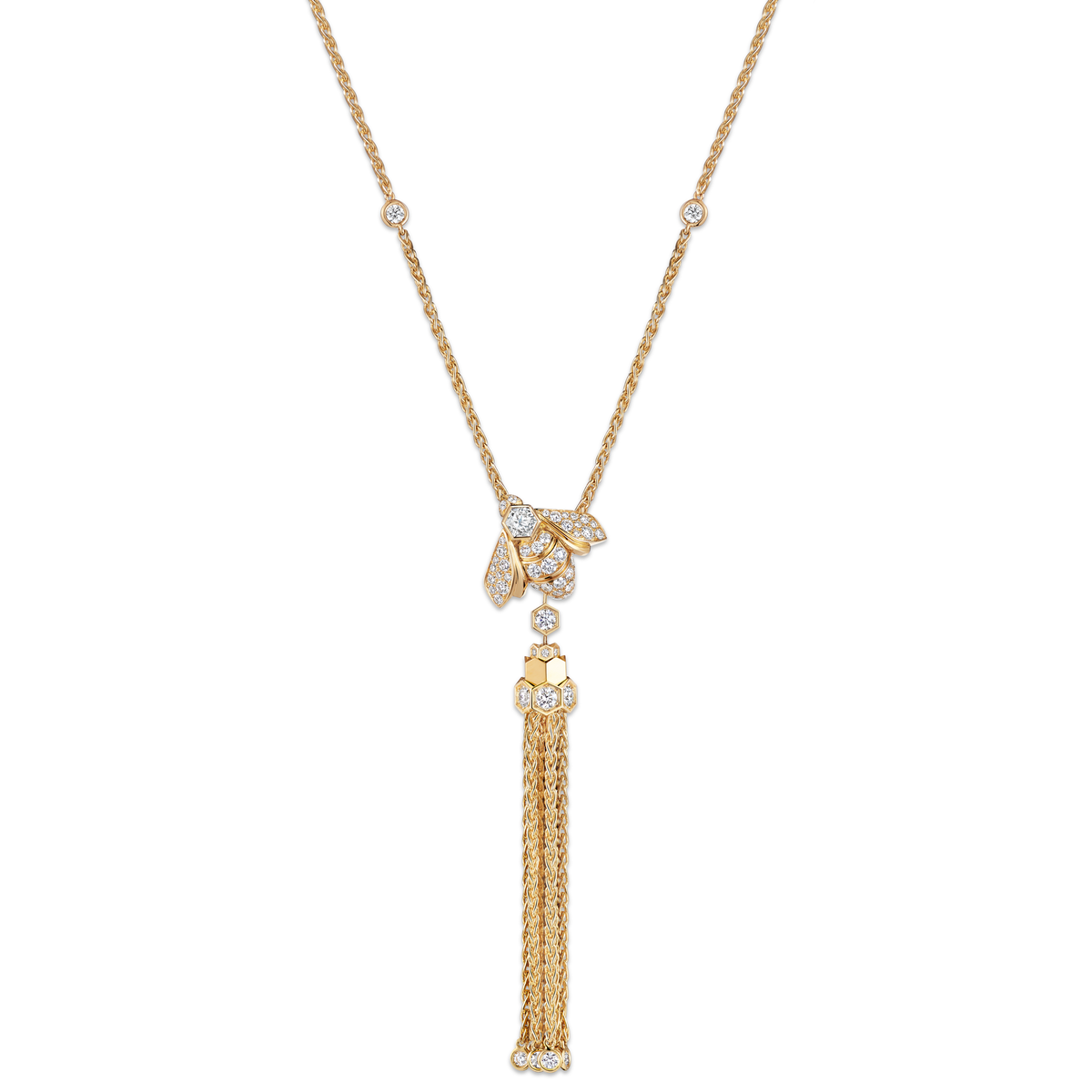 CHAUMET - BEE DE CHAUMET - PENDANT - Yellow gold pendant, diamonds - 085516