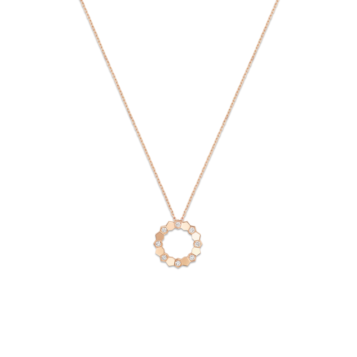 CHAUMET - BEE DE CHAUMET - PENDENTIF - Pendentif en or rose, petit modèle, diamants - 085525