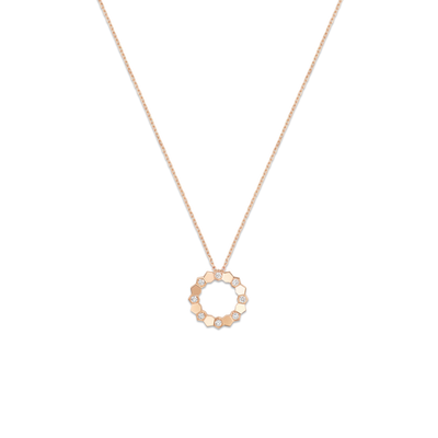 CHAUMET - BEE DE CHAUMET - PENDENTIF - Pendentif en or rose, petit modèle, diamants - 085525