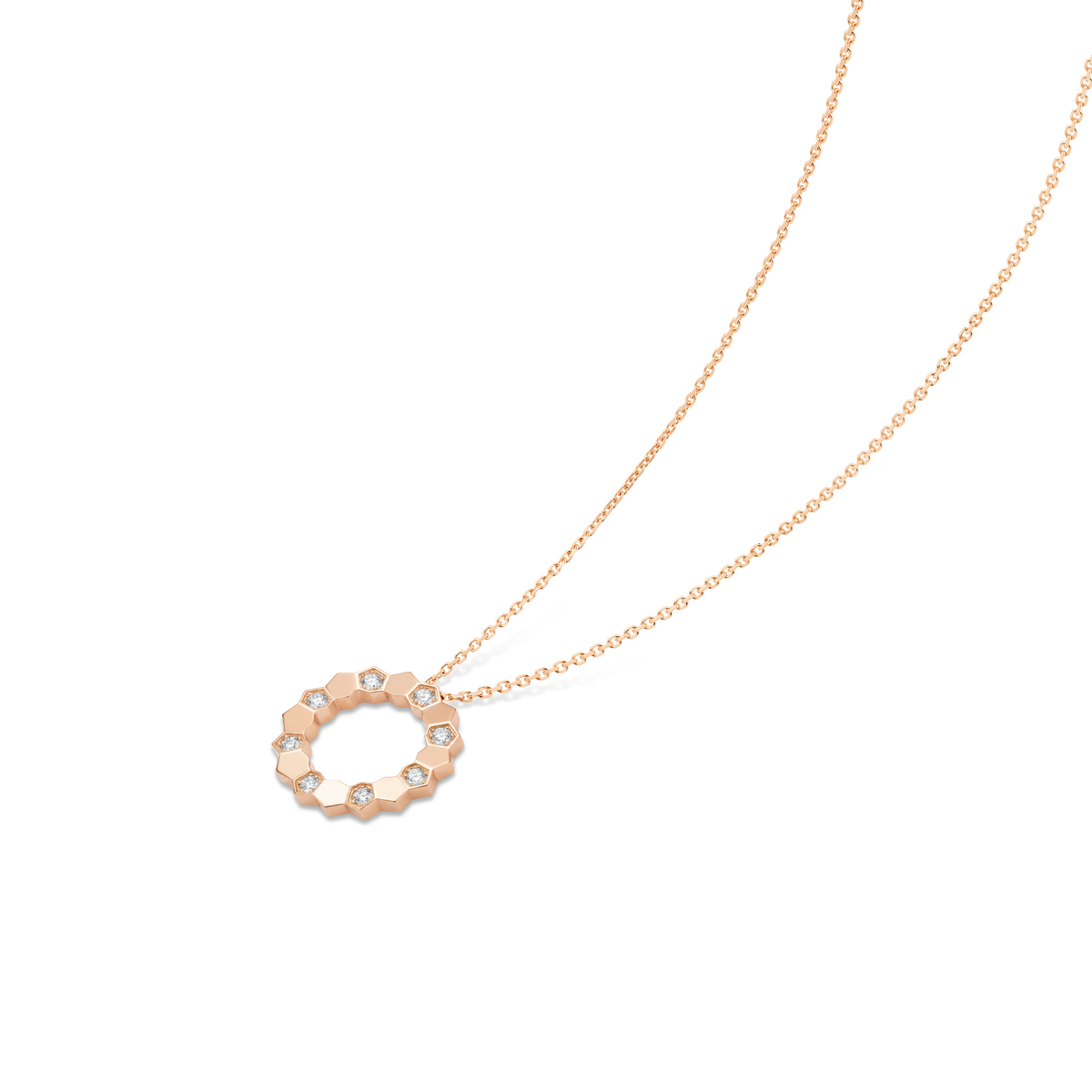 CHAUMET - BEE DE CHAUMET - PENDENTIF - Pendentif en or rose, petit modèle, diamants - 085525