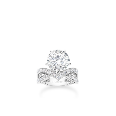 CHAUMET - JOSÉPHINE - BAGUE - Solitaire en platine, diamant 5 carats, diamants - 085536