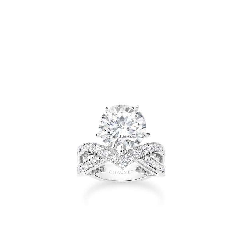 CHAUMET - Joséphine - 戒指 - 鉑金單鑽戒指，5克拉鑽石，鑽石 - 085536