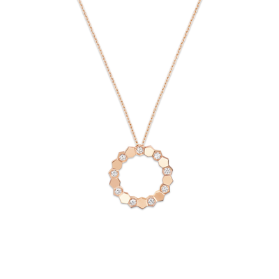 CHAUMET - BEE DE CHAUMET - PENDANT - Rose gold pendant, medium model, diamonds - 085731