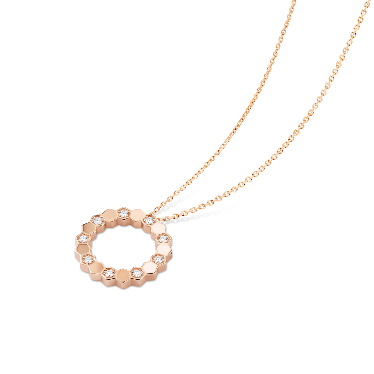 CHAUMET - BEE DE CHAUMET - PENDANT - Rose gold pendant, medium model, diamonds - 085731