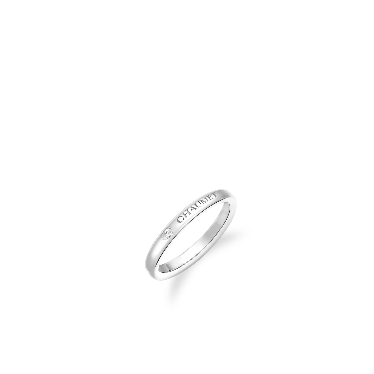 CHAUMET - Les Eternelles de Chaumet - 戒指 - 2.5毫米鉑金結婚戒指，鑽石 - 085739