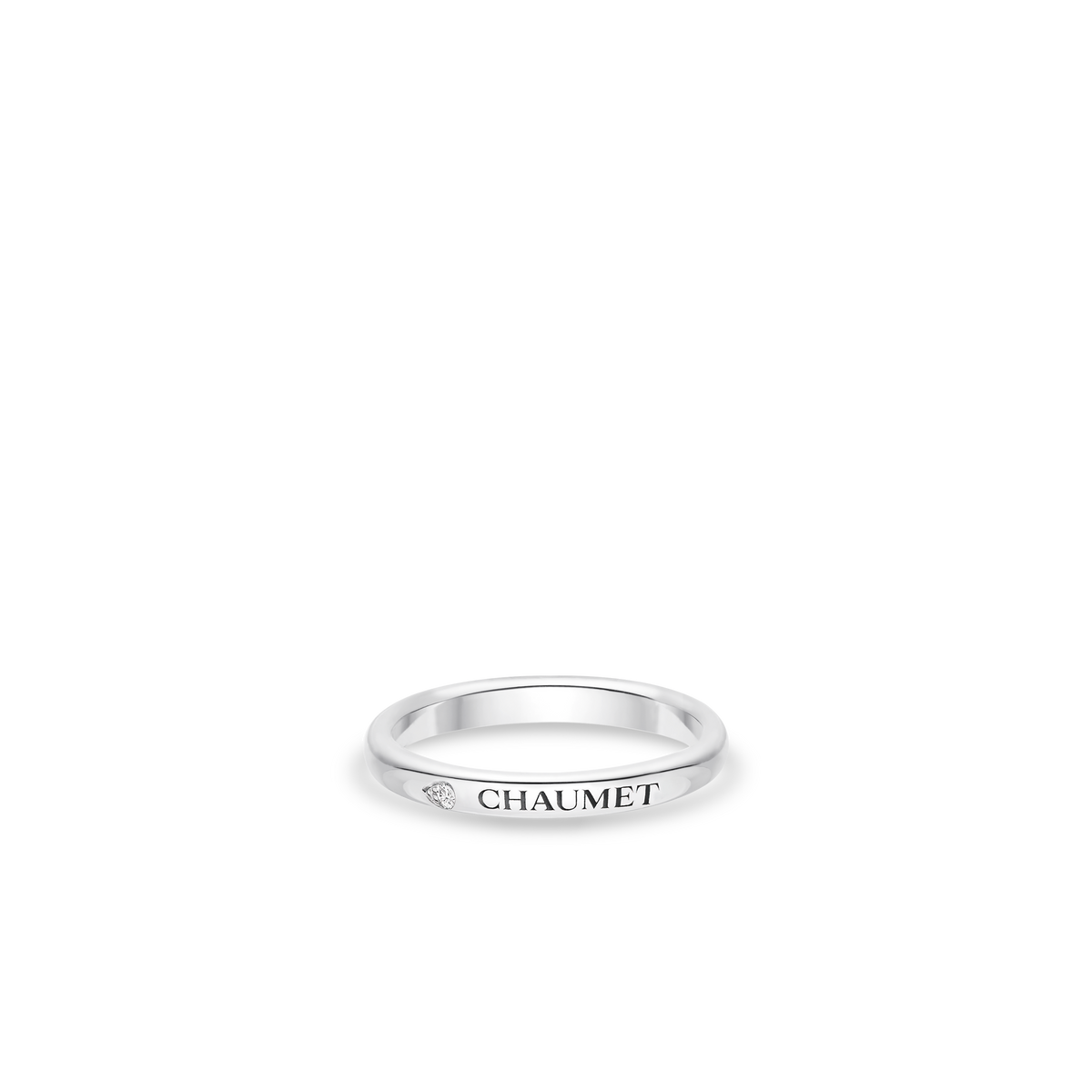 CHAUMET - Les Eternelles de Chaumet - 戒指 - 2.5毫米鉑金結婚戒指，鑽石 - 085739