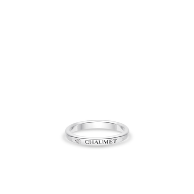 CHAUMET - Les Eternelles de Chaumet - 戒指 - 2.5毫米鉑金結婚戒指，鑽石 - 085739