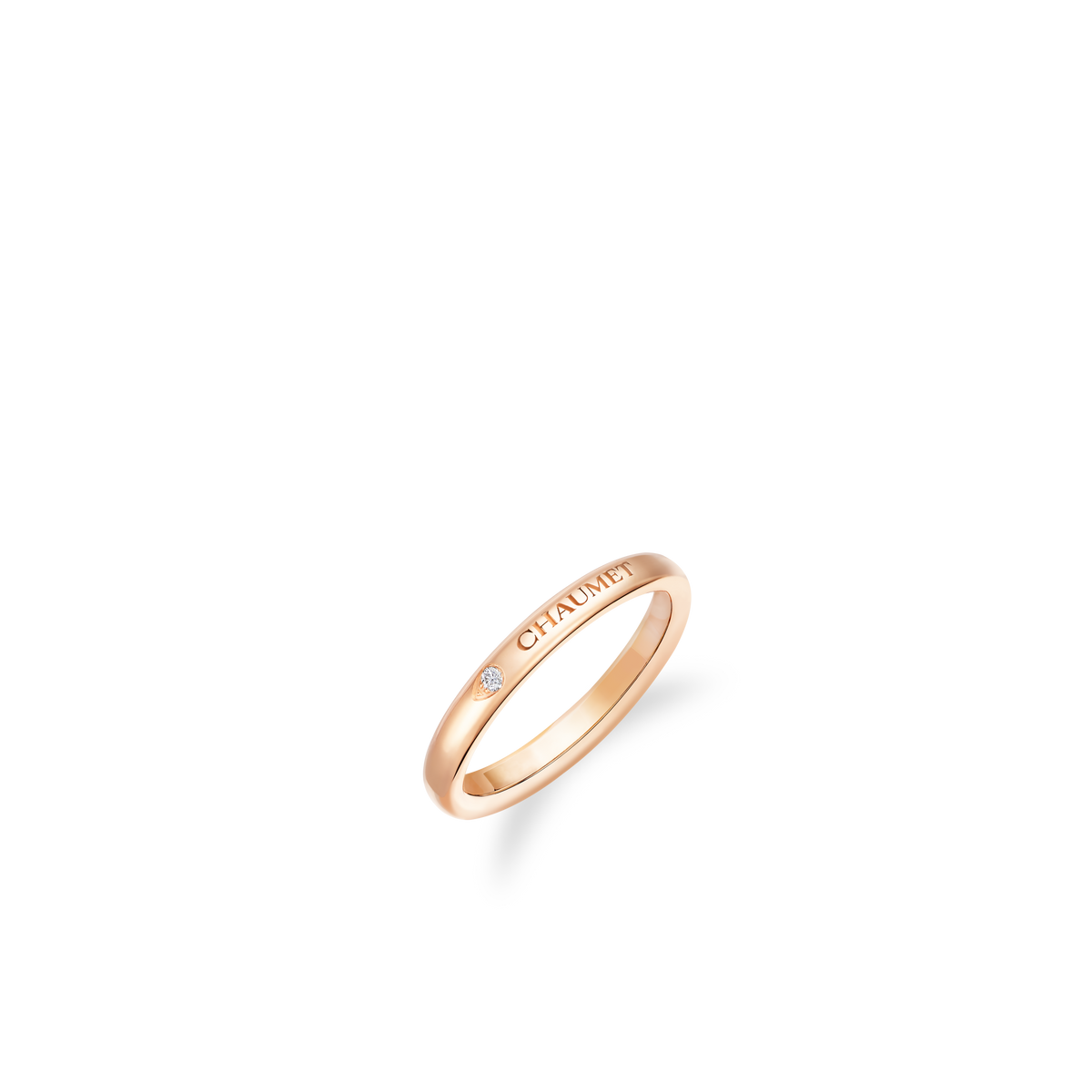 CHAUMET - LES ÉTERNELLES DE CHAUMET - RING - Rose gold wedding band 2.5mm, diamond - 085740