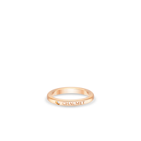 Rose gold wedding band 2.5mm, diamond