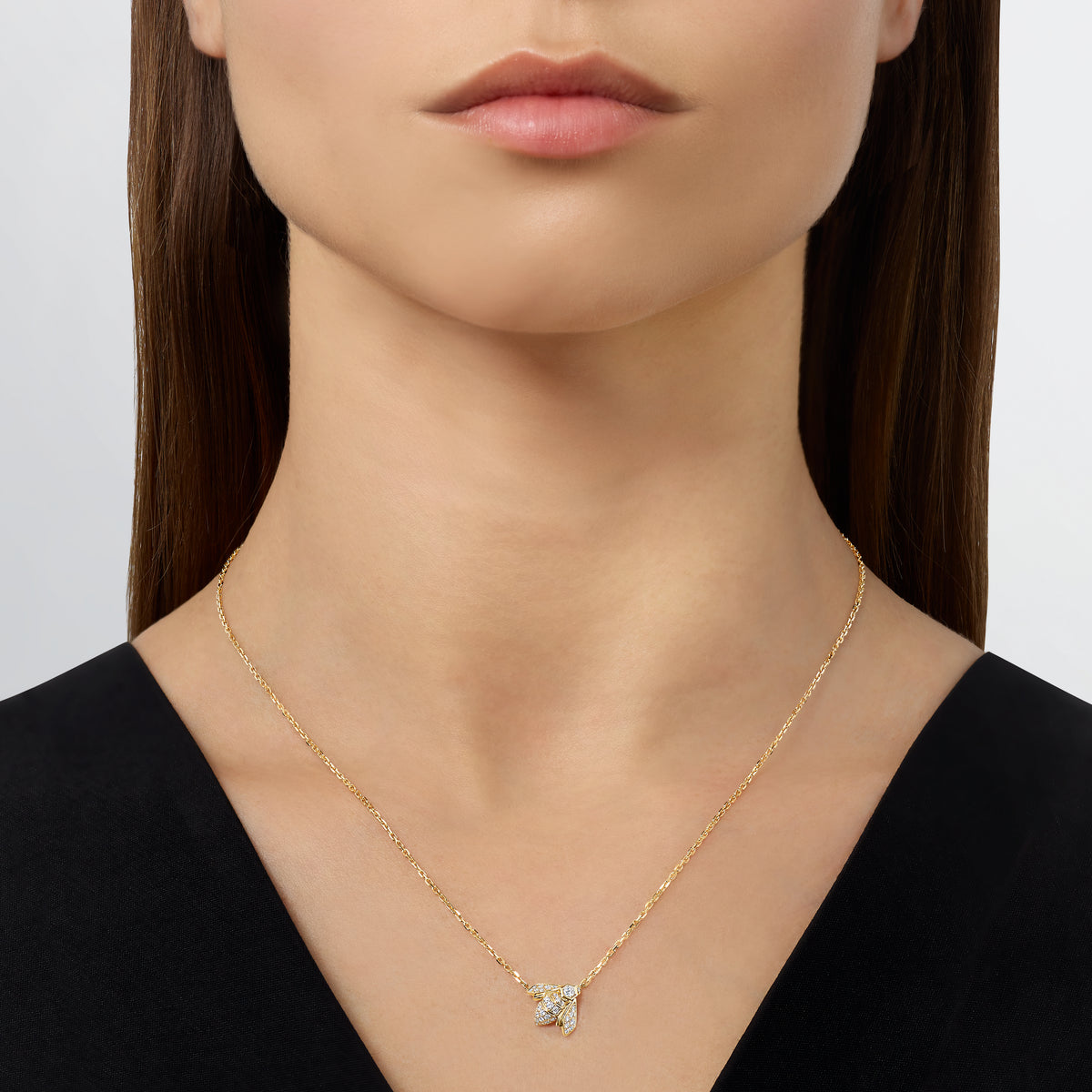 CHAUMET - Bee de Chaumet蜂格 - 项链 - 黄金吊坠，钻石 - 085772