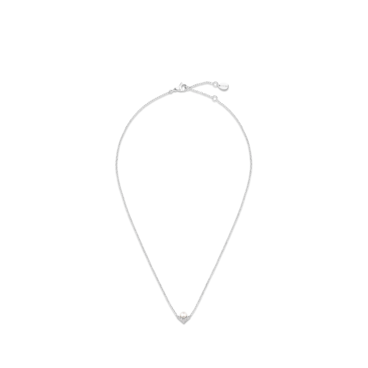 CHAUMET - Joséphine约瑟芬 - 项链 - 白金吊坠，珍珠和钻石 - 085788