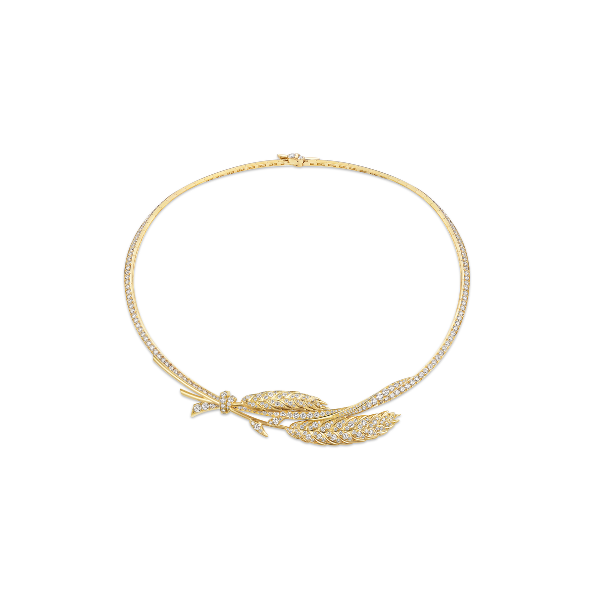 CHAUMET - L'ÉPI DE BLÉ DE CHAUMET - NECKLACE - Yellow gold necklace, diamonds - 085797