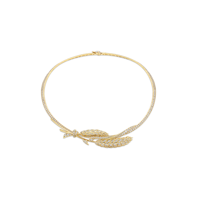 CHAUMET - L'ÉPI DE BLÉ DE CHAUMET - NECKLACE - Yellow gold necklace, diamonds - 085797
