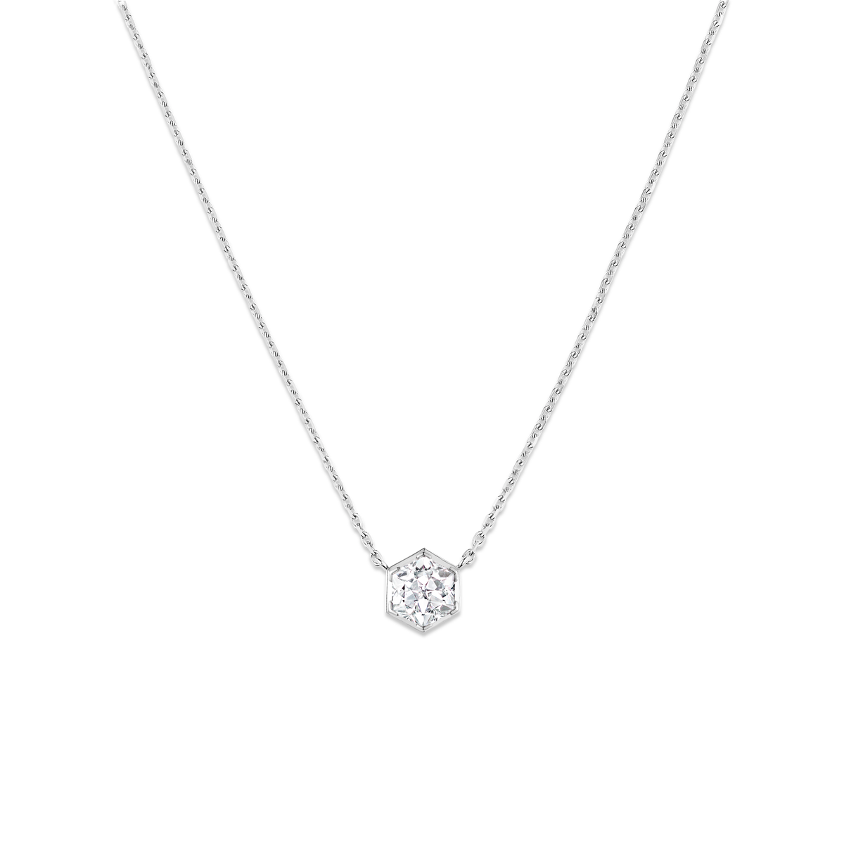 CHAUMET - BEE DE CHAUMET - PENDENTIF - Pendentif en or blanc, diamant 0.5 carat - 085814
