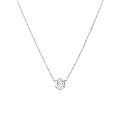 CHAUMET - BEE DE CHAUMET - PENDENTIF - Pendentif en or blanc, diamant 0.5 carat - 085814