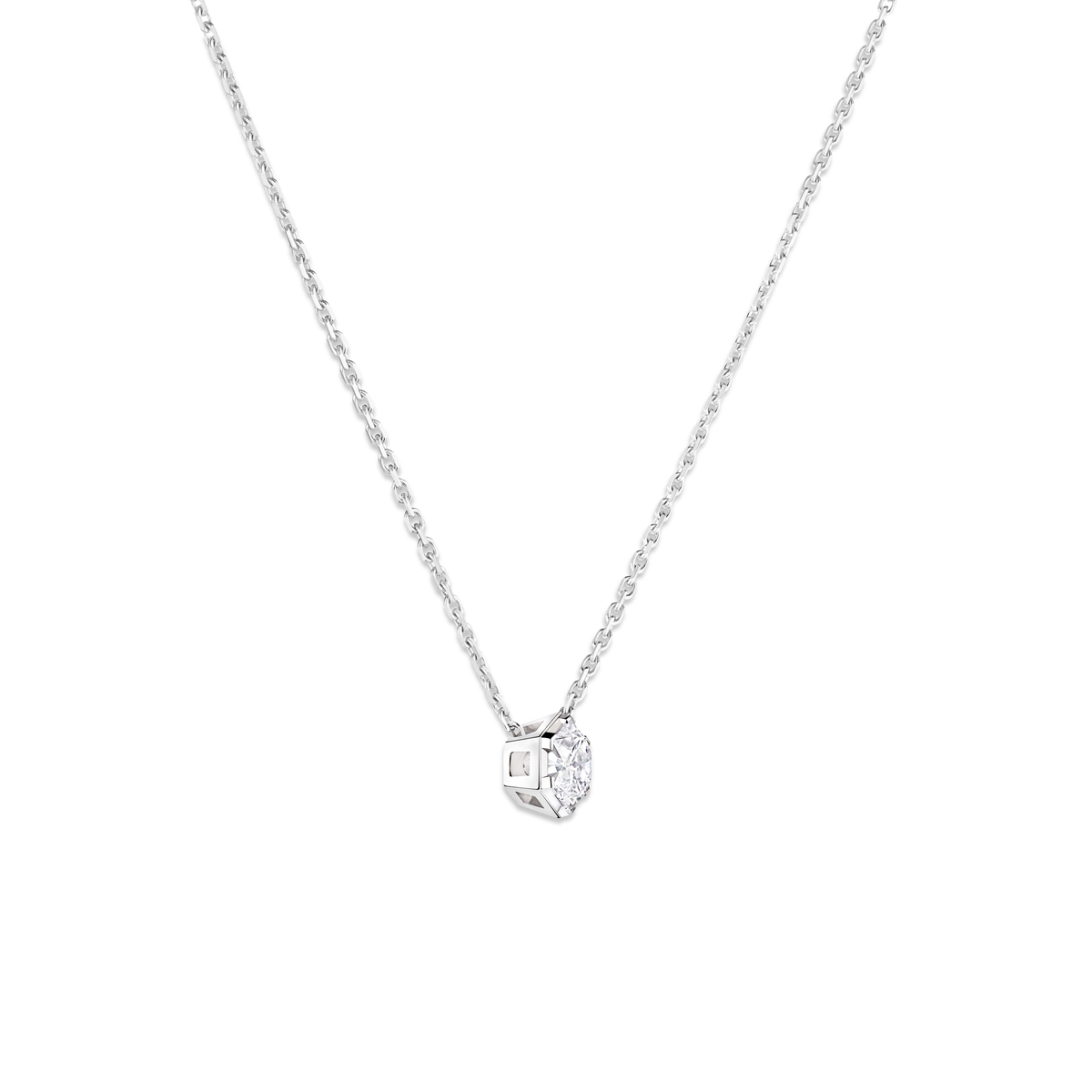 CHAUMET - BEE DE CHAUMET - PENDENTIF - Pendentif en or blanc, diamant 0.5 carat - 085814