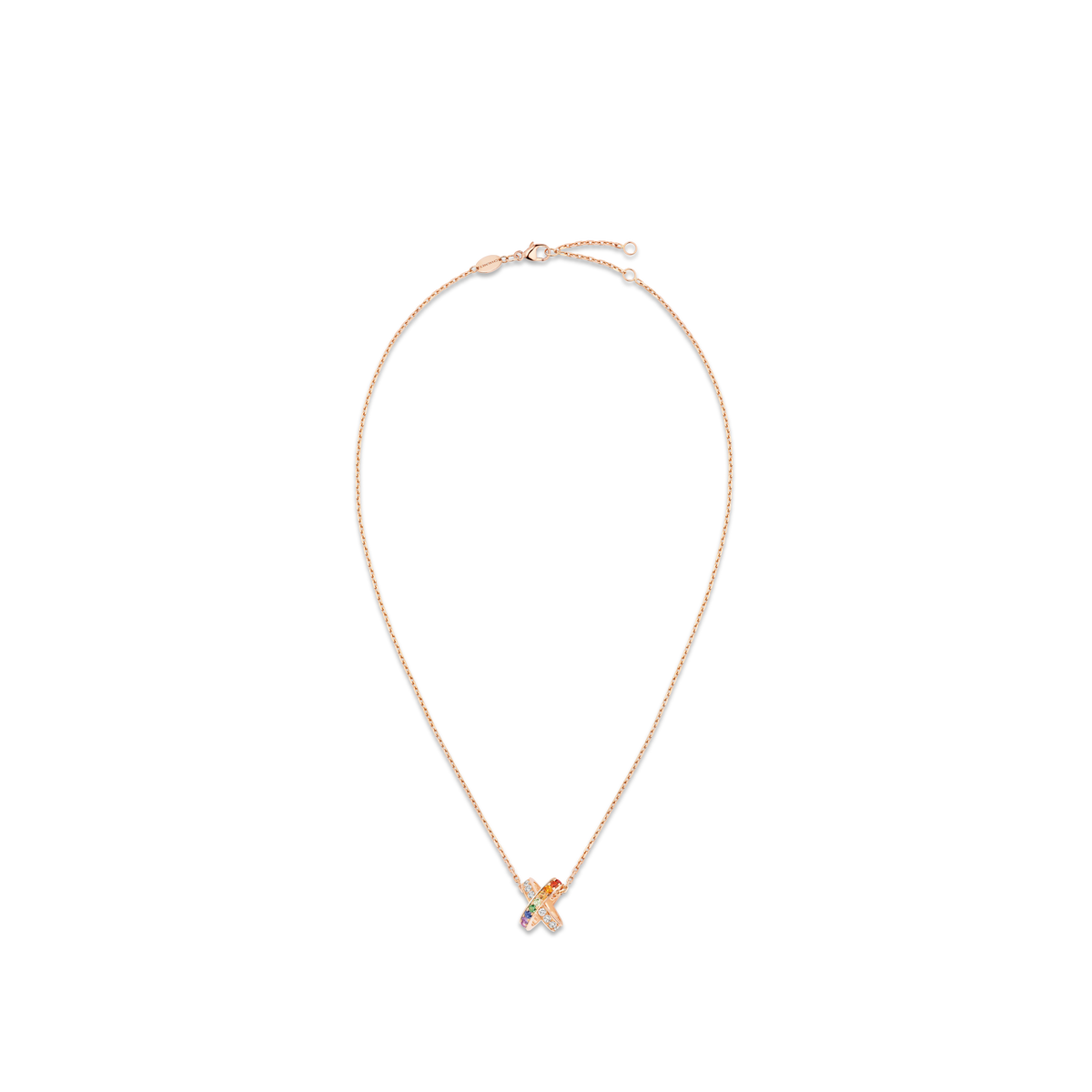 CHAUMET - Liens缘系·一生 - 项链 - 玫瑰金吊坠，彩宝和钻石 - 085816