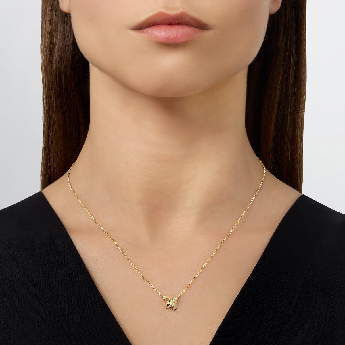 CHAUMET - Bee de Chaumet蜂格 - 项链 - 黄金吊坠，钻石 - 085823