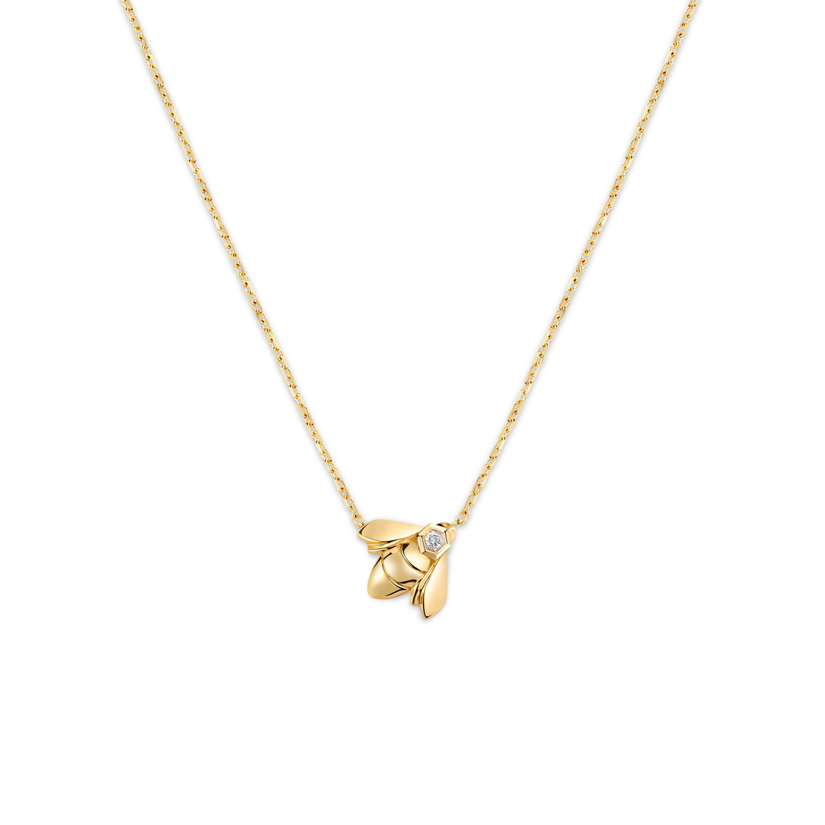 CHAUMET - Bee de Chaumet蜂格 - 项链 - 黄金吊坠，钻石 - 085823