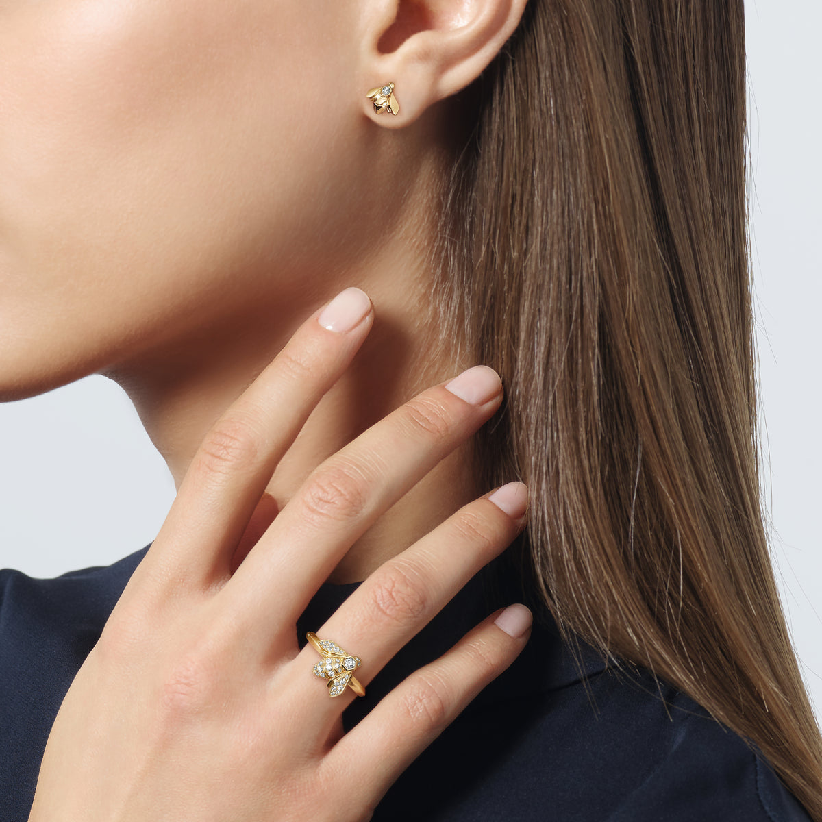 CHAUMET - Bee de Chaumet - 戒指 - 18K黃金戒指，鑽石 - 085821