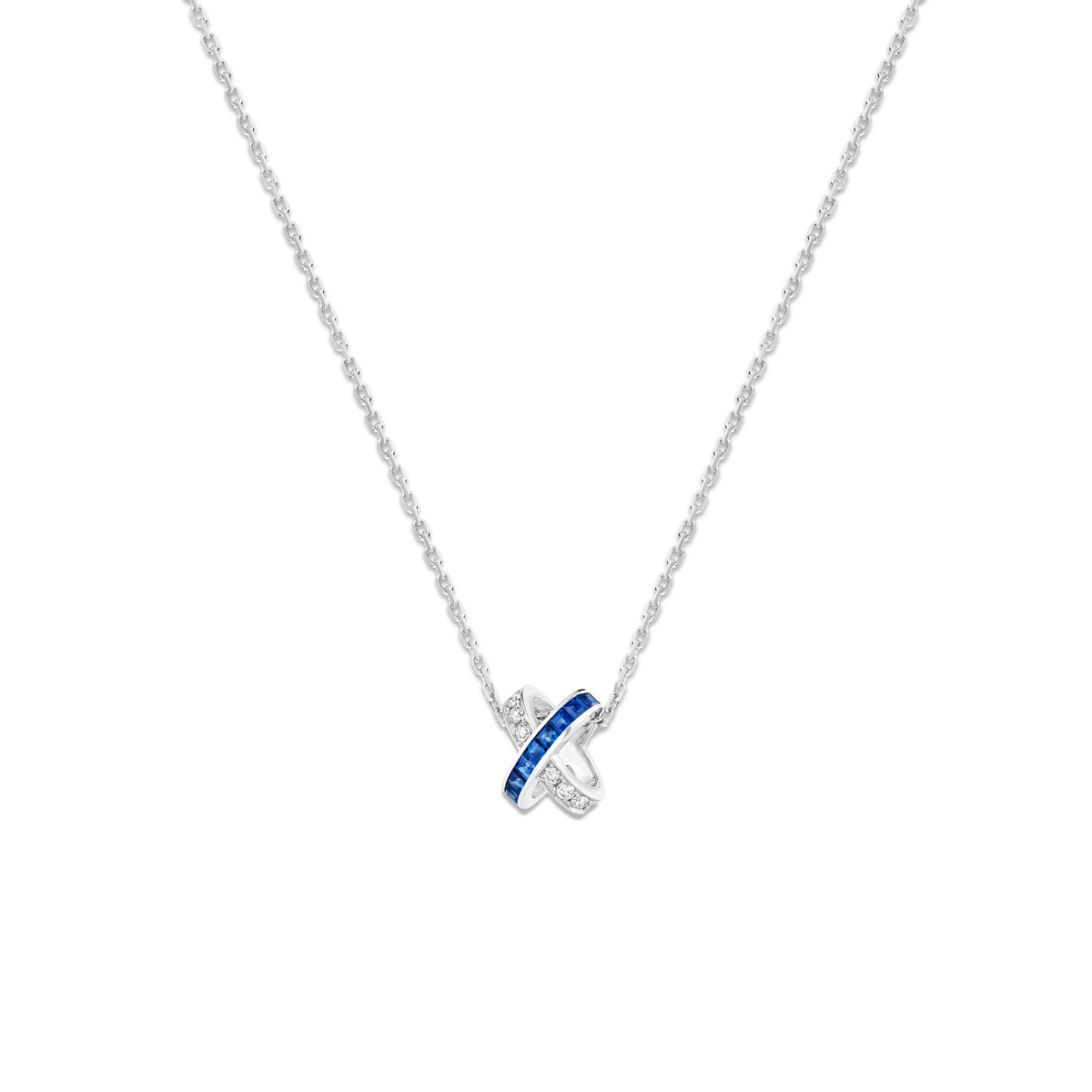 CHAUMET - リアン - ペンダント - ペンダント、ホワイトゴールド、サファイア、ダイヤモンド - 085839