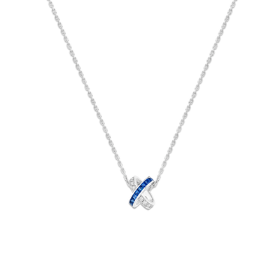 CHAUMET - リアン - ペンダント - ペンダント、ホワイトゴールド、サファイア、ダイヤモンド - 085839