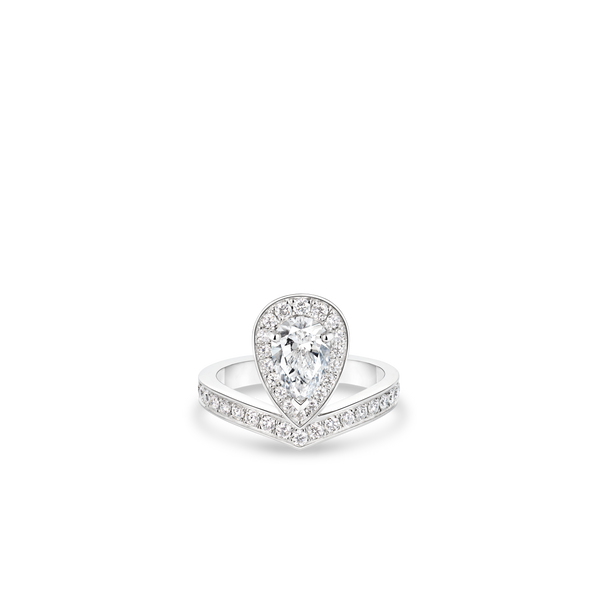 CHAUMET - JOSEPHINE - RING - Platinum solitaire ring, 1-carat diamond, diamonds