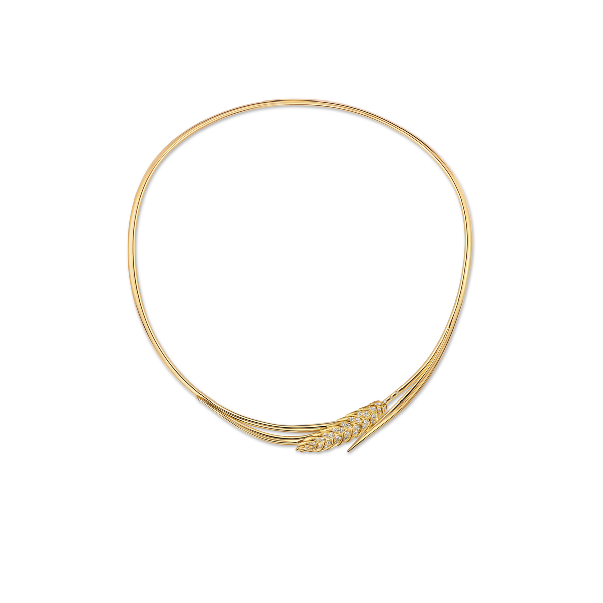 CHAUMET - 에피 드 블레 드 쇼메 - 네크리스 - 옐로우 골드 네크리스, 다이아몬드 - 085864