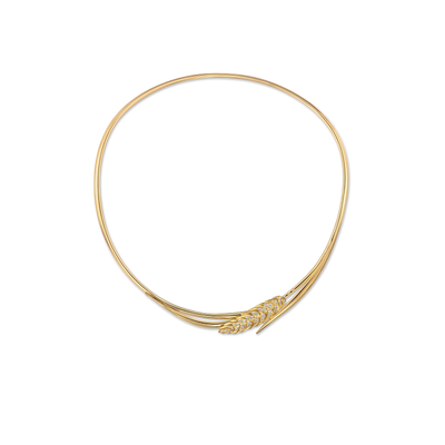 CHAUMET - 에피 드 블레 드 쇼메 - 네크리스 - 옐로우 골드 네크리스, 다이아몬드 - 085864