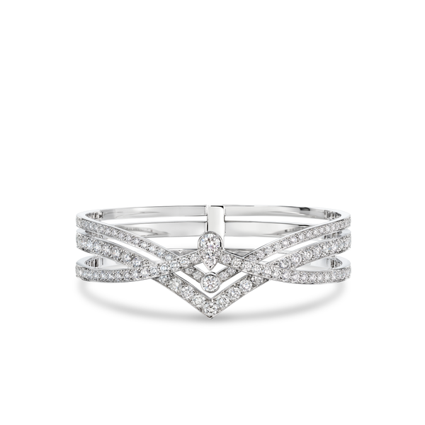 CHAUMET - JOSÉPHINE - RING - Platinum solitaire, 3 carat diamond, diamonds - 085535