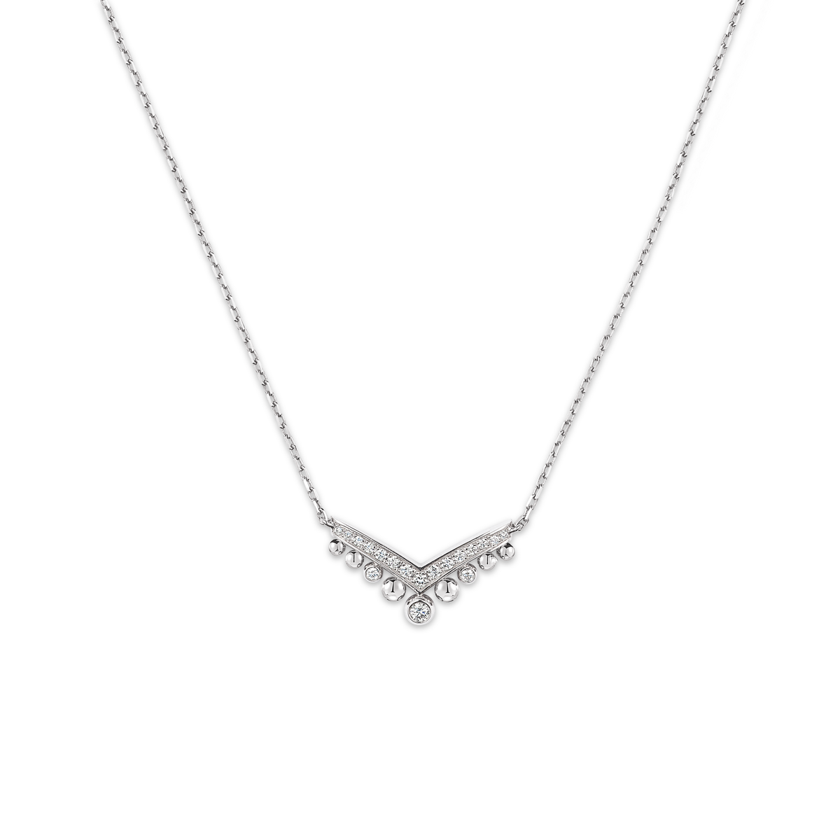 CHAUMET - JOSÉPHINE - PENDANT - White gold pendant, diamonds - 085959