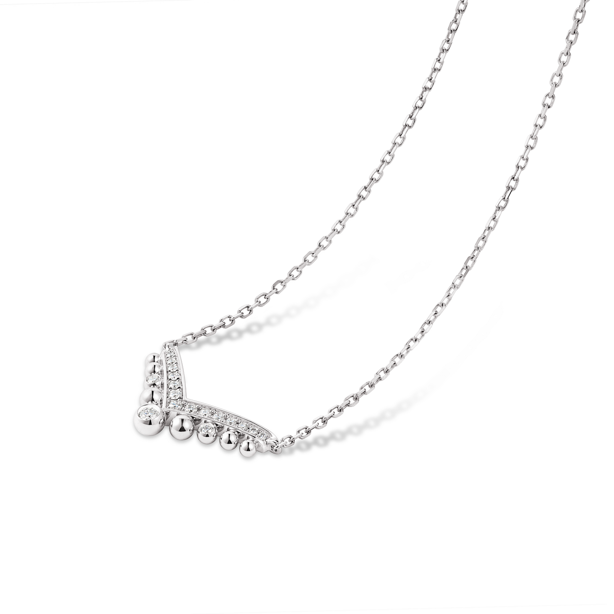 CHAUMET - JOSÉPHINE - PENDANT - White gold pendant, diamonds - 085959