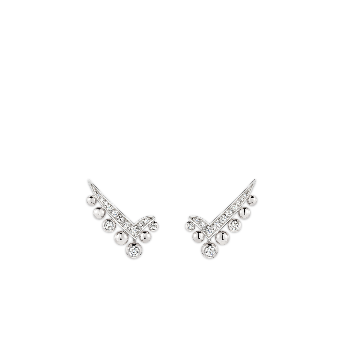 CHAUMET - Joséphine约瑟芬 - 耳环 - 白金耳环，钻石 - 085961