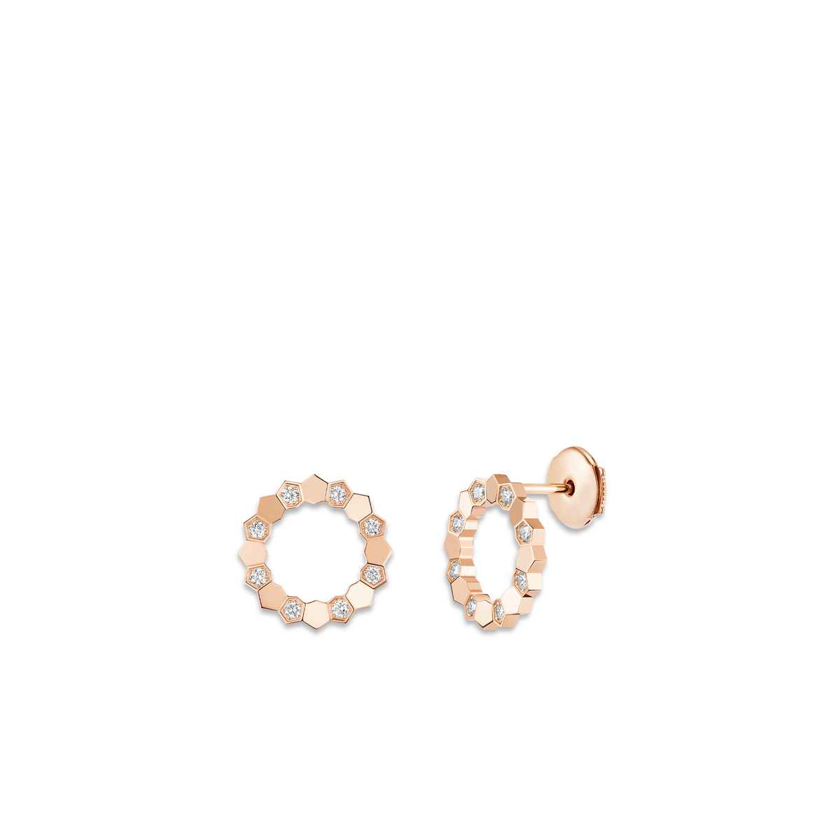 CHAUMET - BEE DE CHAUMET - EARRINGS - Rose gold earrings, diamonds - 085971