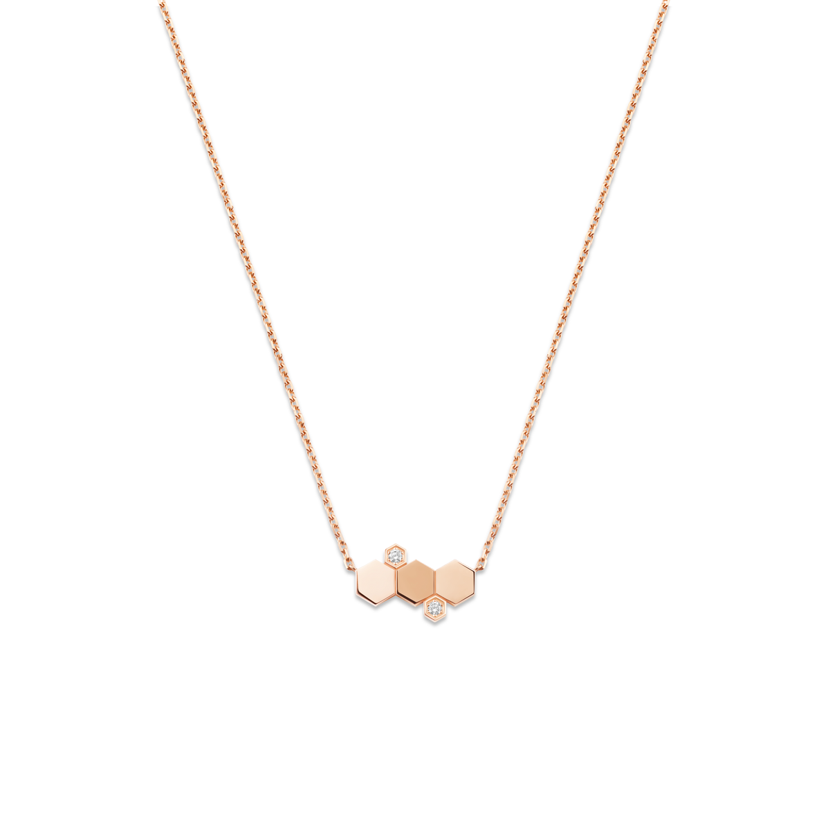 CHAUMET - Bee de Chaumet蜂格 - 项链 - 玫瑰金吊坠，钻石 - 085972