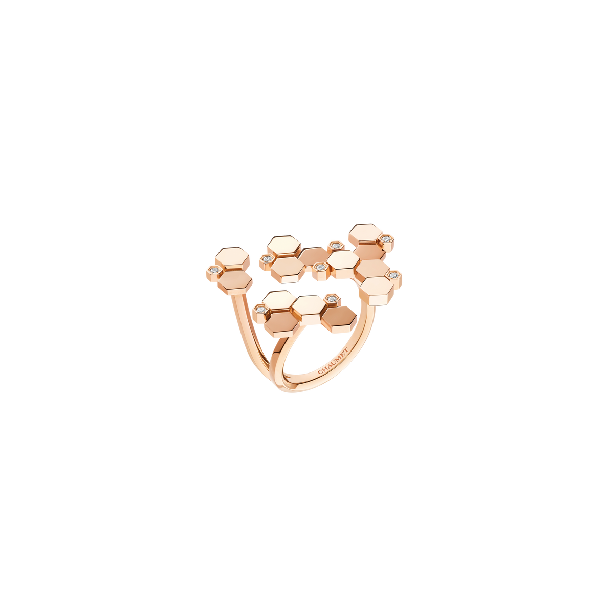 Rose gold ring, diamonds BEE DE CHAUMET Pink Gold Diamond - 085974